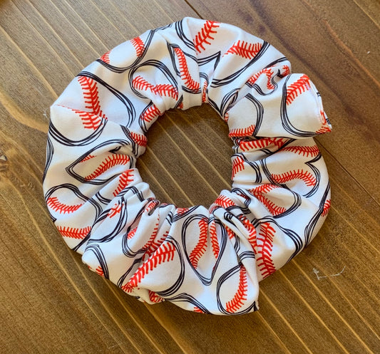 Baseball Scrunchies