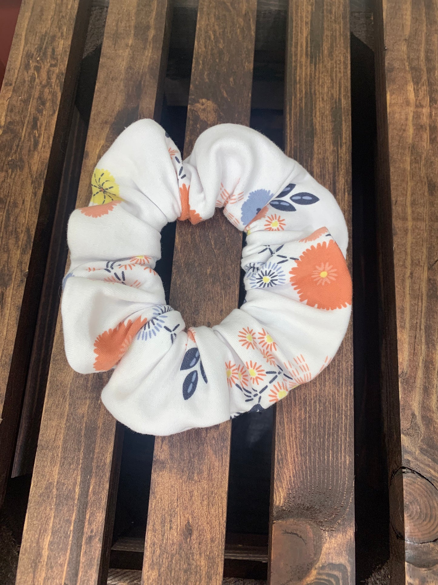 Spring Floral Scrunchie